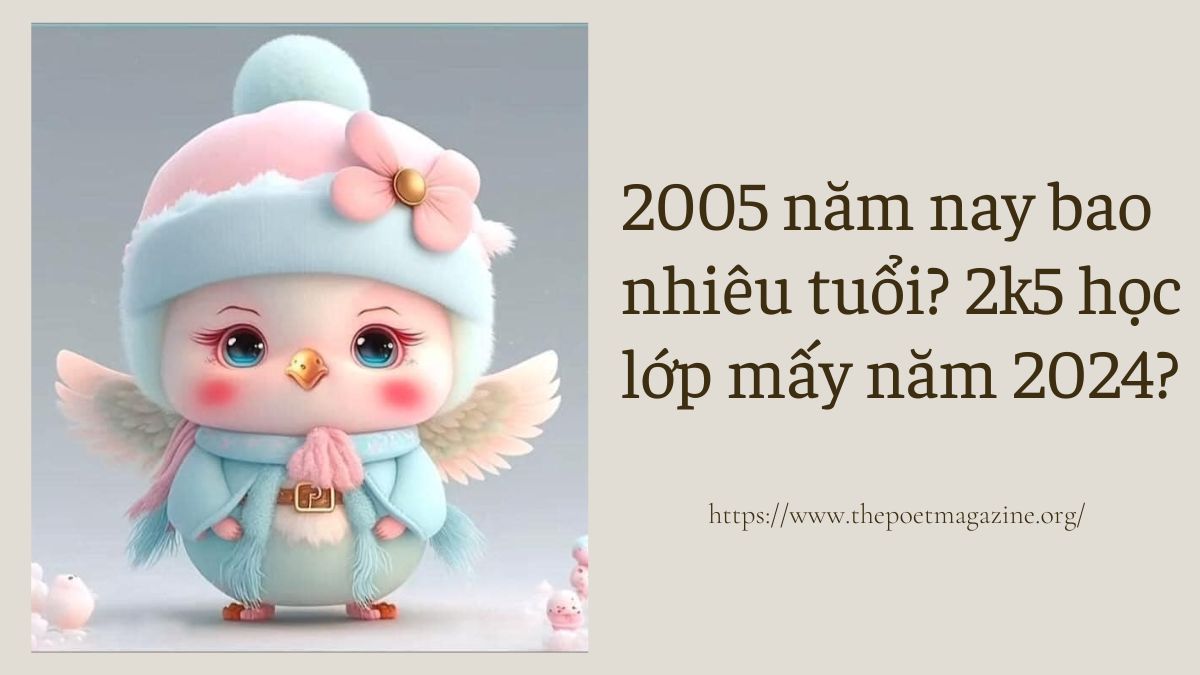 2005 năm nay bao nhiêu tuổi theo âm Lịch, Dương lịch?