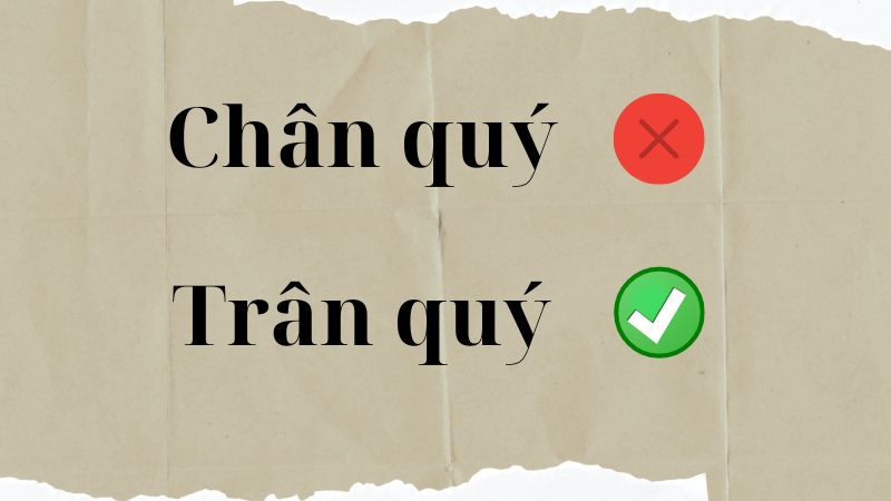 Chân quý hay trân quý