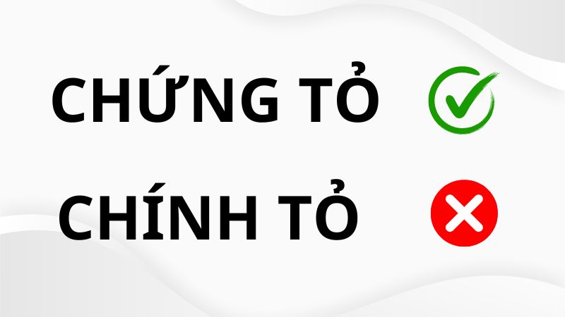 Chính tỏ hay chứng tỏ