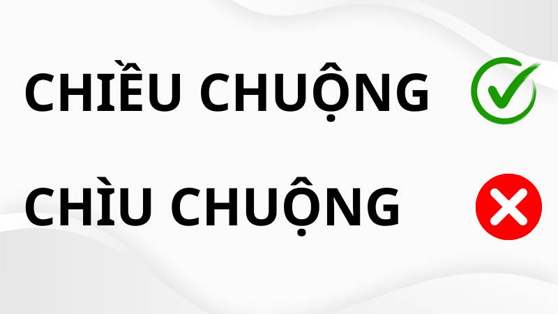 Chìu chuộng hay chiều chuộng