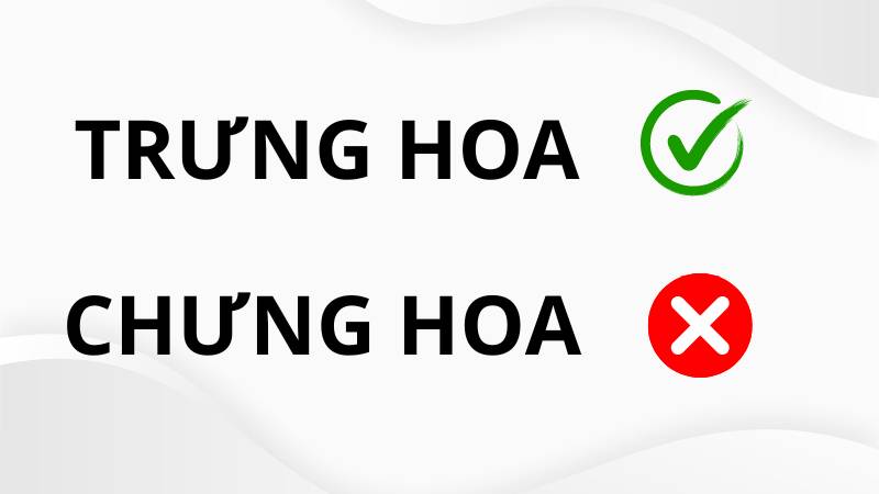 Chưng hoa hay trưng hoa