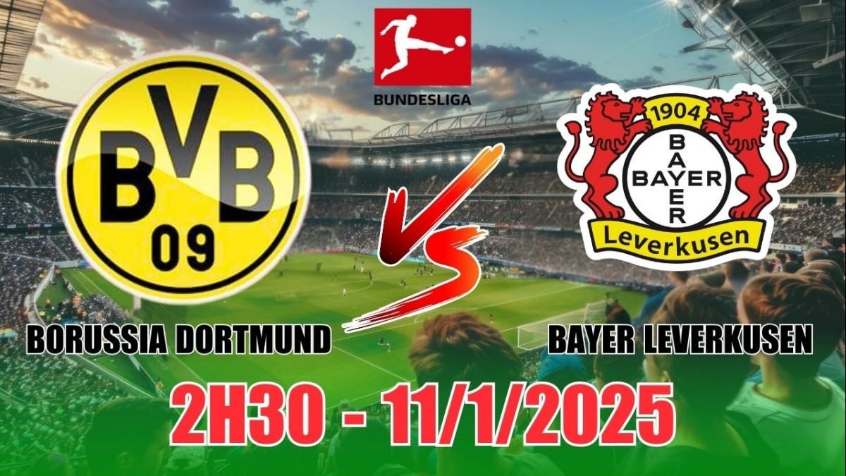 Nhận định Borussia Dortmund vs Bayer Leverkusen (2h30, 11/1) bóng đá Bundesliga 2025: Vững vàng chống đỡ