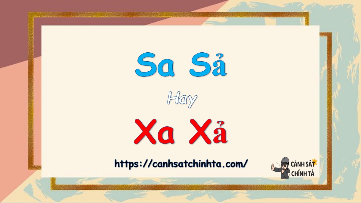 sa sả hay xa xả