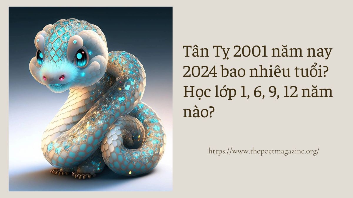 Tân Tỵ 2001 năm nay 2024 bao nhiêu tuổi Âm lịch Dương lịch?