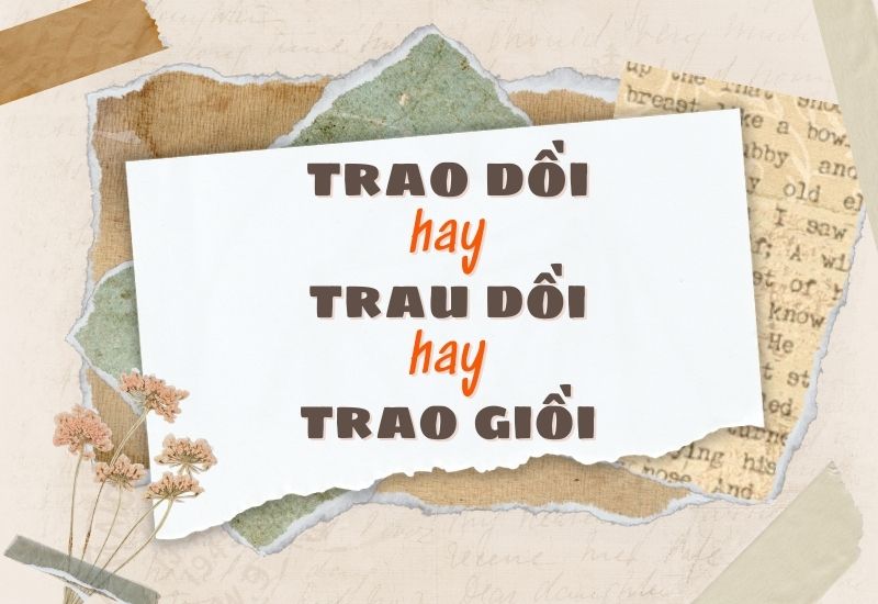 Trao dồi hay trau dồi hay trao giồi