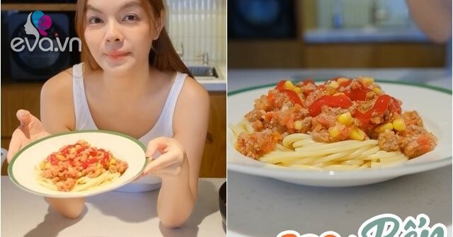 Làm mì spaghetti như cách của "mẹ 3 con" Phạm Quỳnh Anh, em nhỏ nào cũng sẽ thích mê muốn ăn hoài