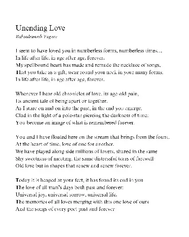 những câu nói hay của tagore về tình yêu