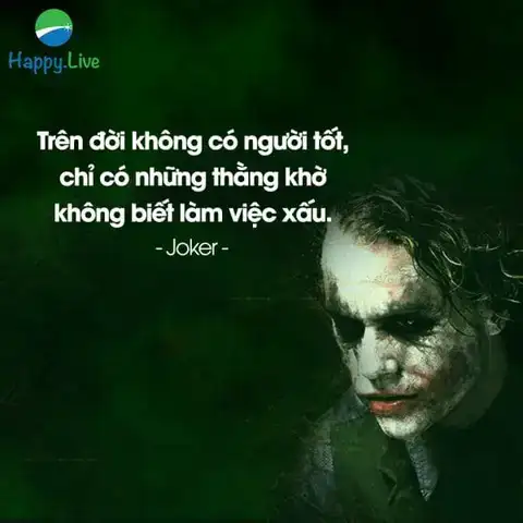 những câu nói hay của nhân vật phản diện joker