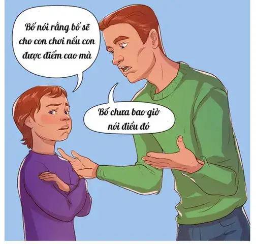 những câu nói của cha mẹ làm con buồn