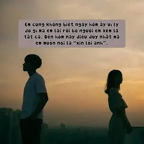 những câu nói xin lỗi chân thành nhất