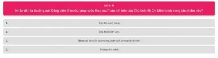 câu nói đảng viên đi trước làng nước theo sau