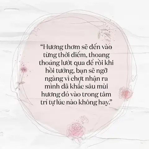 những câu nói hay về mùi hương