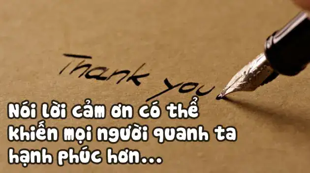 câu nói về lời cảm ơn