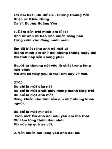 dù chỉ là câu nói nhưng em sẽ hạnh phúc