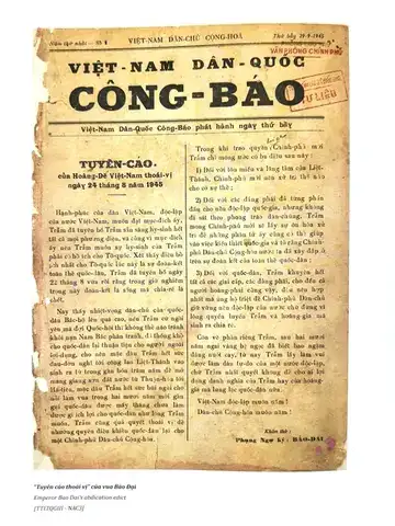 câu nói nổi tiếng của vua bảo đại