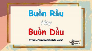 Buồn rầu hay Buồn dầu