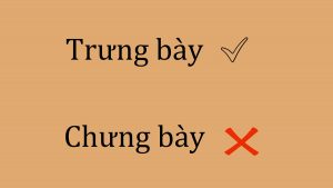 chưng bày hay trưng bày