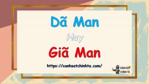 Dã man hay Giã man