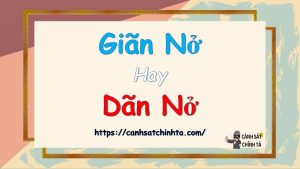 giãn nở hay dãn nở
