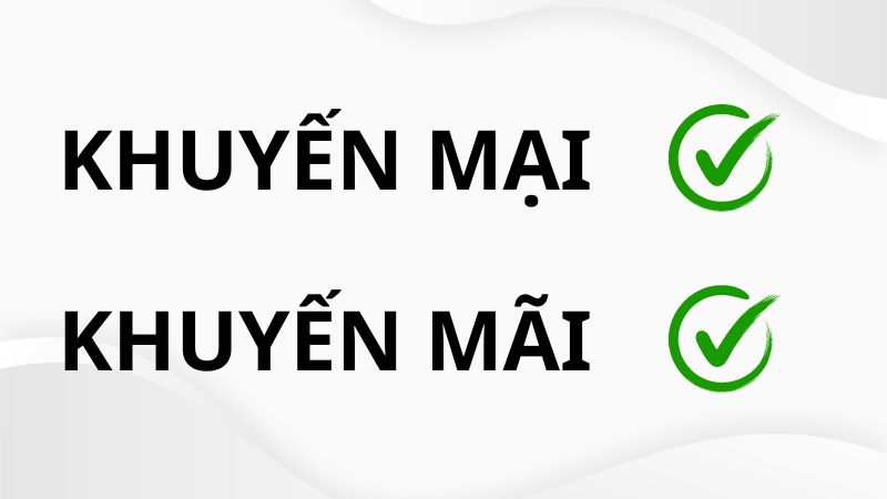 Khuyến mãi hay khuyến mại 