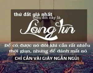 câu nói về lòng tin trong tình yêu