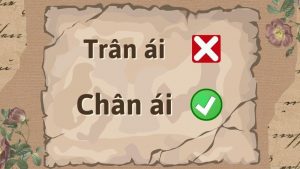 Trân ái hay chân ái