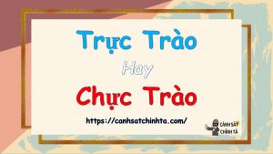 trực trào hay chực trào