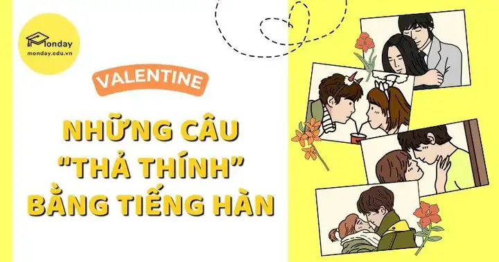 những câu nói thả thính bằng tiếng hàn