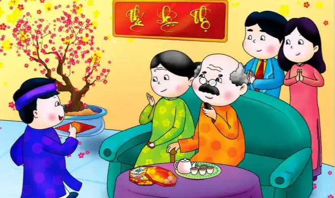 câu nói mùng 1 tết cha