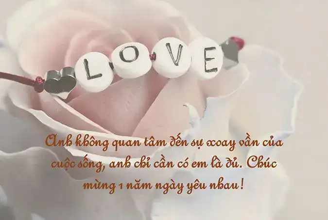 câu nói kỉ niệm 1 năm yêu nhau