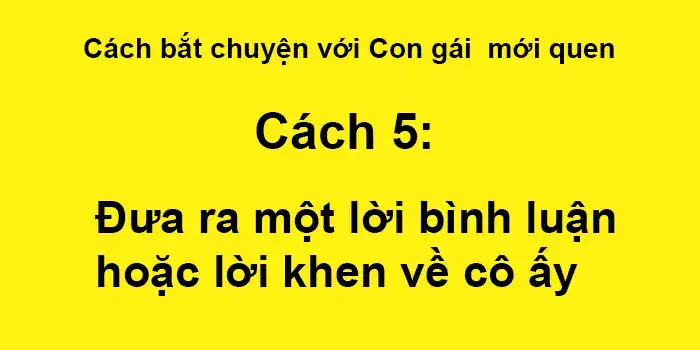 những câu nói bắt chuyện với con gái