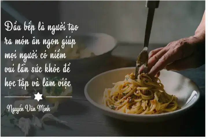 những câu nói hay về nghề đầu bếp