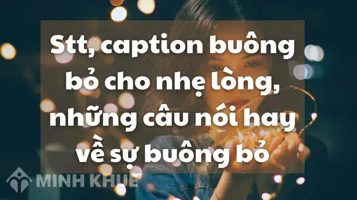 câu nói buông bỏ