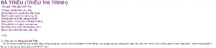 câu nói của triệu thị trinh