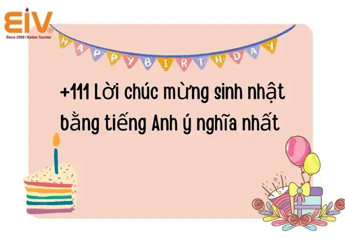 câu nói chúc mừng sinh nhật bằng tiếng anh