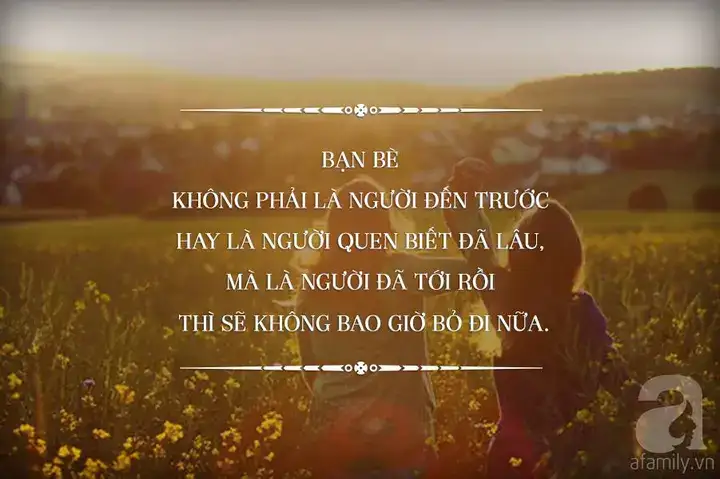 những câu nói thấm thía về tình bạn