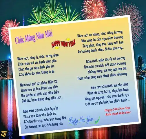 những câu nói về chúc mừng năm mới