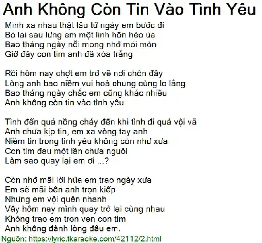 những câu nói không tin vào tình yêu những câu nói không tin vào tình yêu