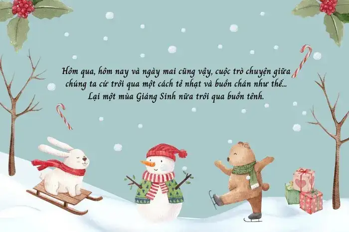 câu nói hay về noel buồn