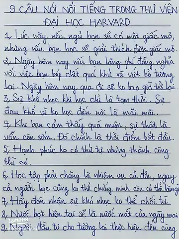 những câu nói khi thi xong