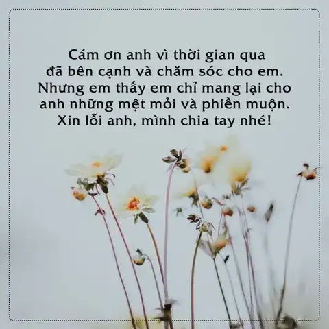 những câu nói khi người yêu đòi chia tay