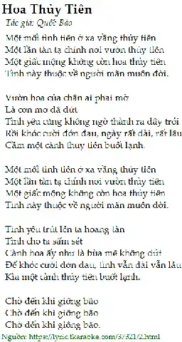 câu nói hay về hoa thủy tiên