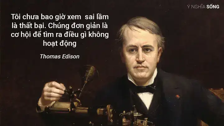 câu nói của edison về thiên tài