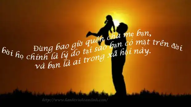 những câu nói hay cha mẹ dành cho con