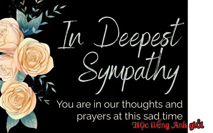 câu nói chia buồn đám tang bằng tiếng anh