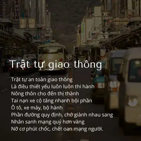 câu nói an toàn giao thông