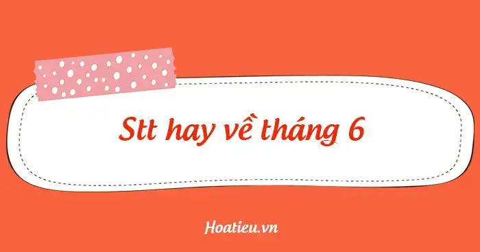 những câu nói hay về tháng 6