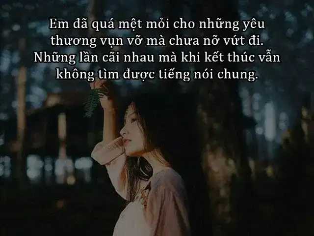 những câu nói chán nản trong tinh yeu