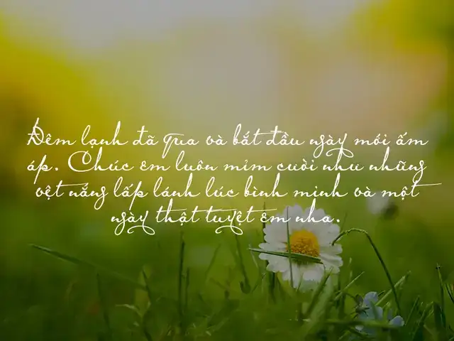 những câu nói chúc buổi sáng hay nhất