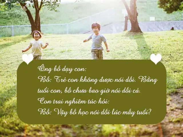 câu nói hài hước về trẻ con